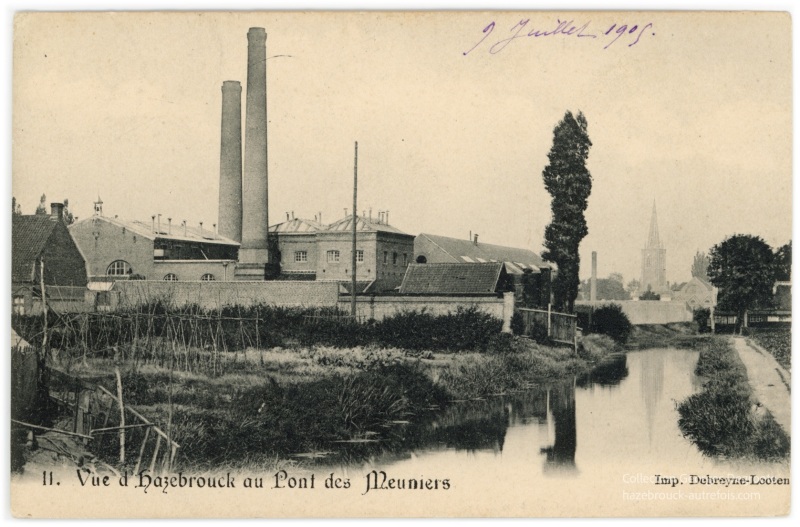 Vue d'Hazebrouck au Pont de Meuniers