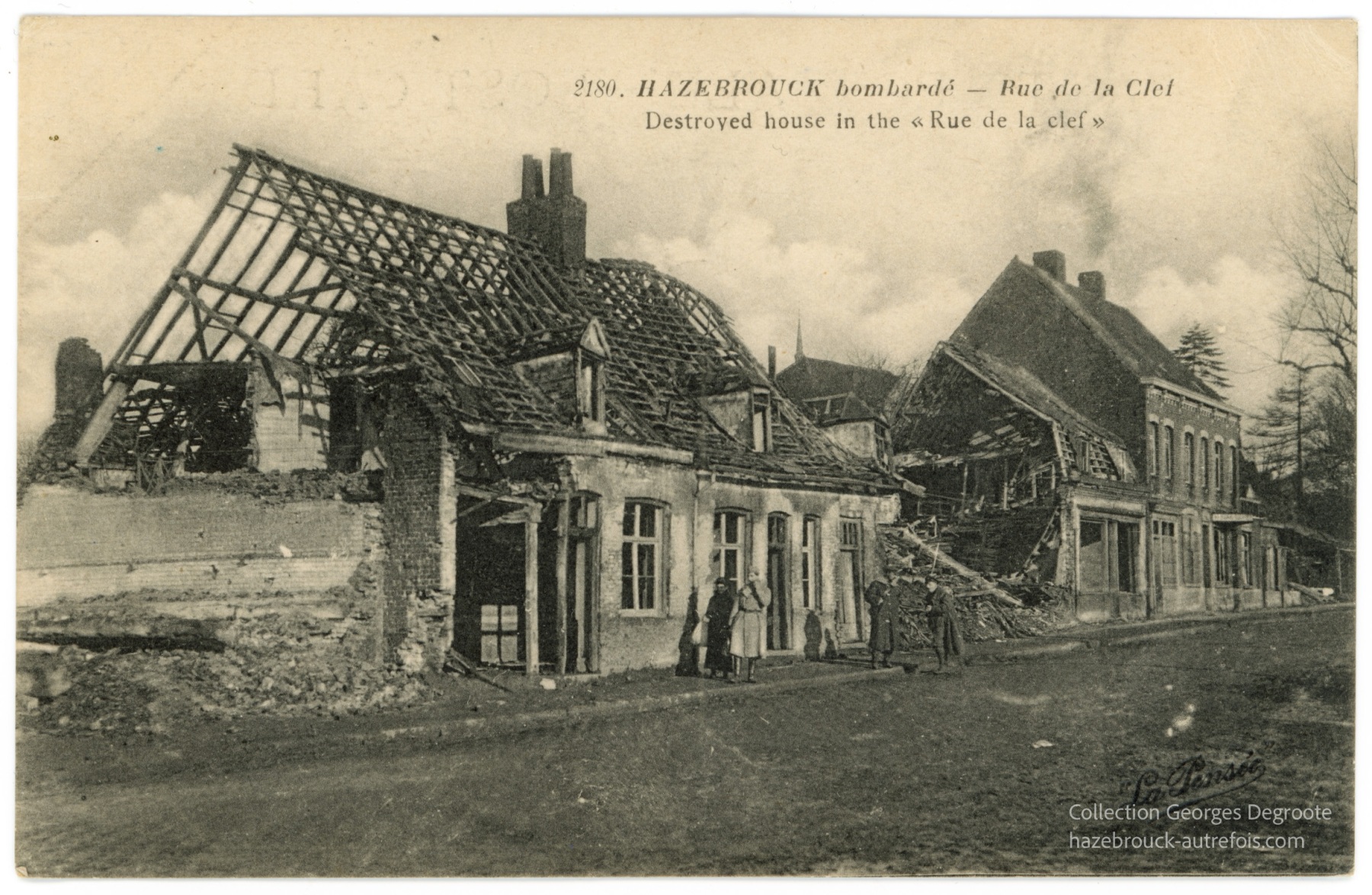 Hazebrouck bombardé - Rue de la Clef