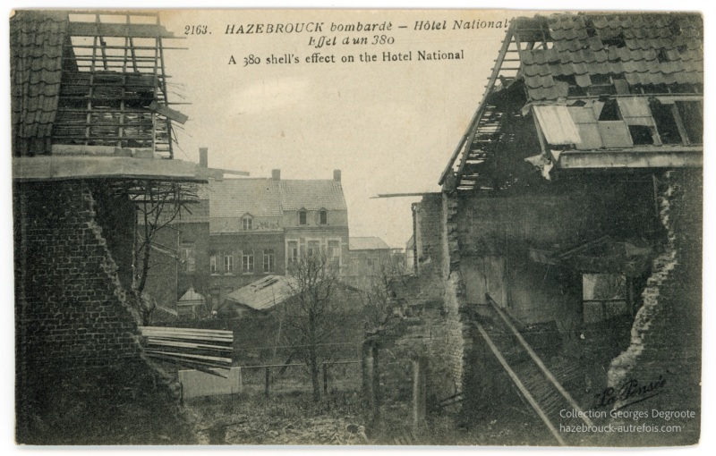 Hazebrouck bombardé - Hôtel National