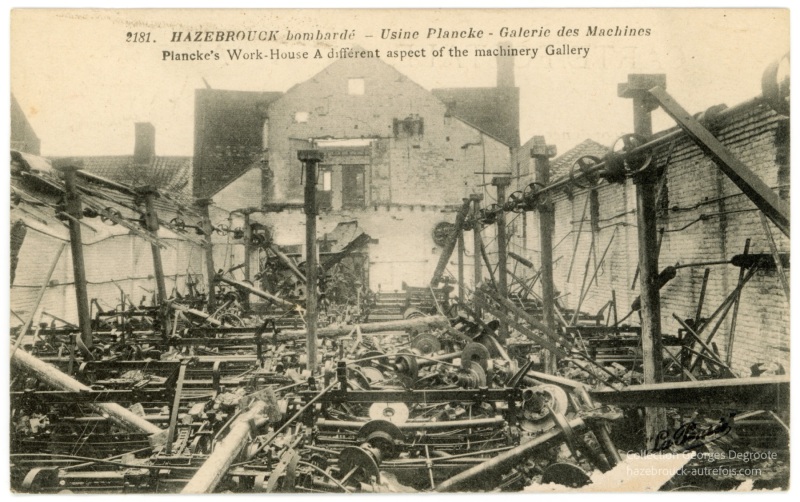 Hazebrouck bombardé - Usine Plancke