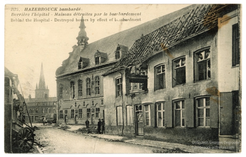 Hazebrouck bombardé - Derrière l'Hôpital