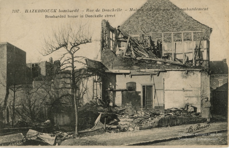 Hazebrouck bombardé - Rue Donckèle