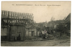 Hazebrouck bombardé - Rue de Rubecque