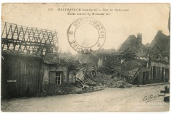 Hazebrouck bombardé - Rue de Rubecque