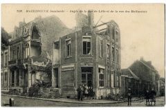 Hazebrouck bombardé - Angle de la rue de Lille et de la rue des