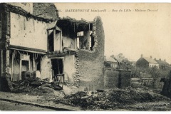 Hazebrouck bombardé - Rue de Lille - Maison Decool
