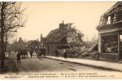 Hazebrouck après le bombardement - Rue de la Clef et Maisons bo