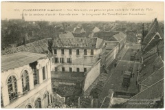 Hazebrouck bombardé - Vue Générale, au premier plan ruines de