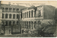 Hazebrouck bombardé - La Mairie, vue de derrière