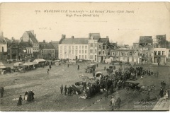 Hazebrouck bombardé - La Grand' Place (Coté Nord)