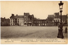 Hazebrouck après le bombardement - Maisons bombardées sur la G