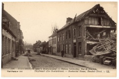 Hazebrouck après le bombardement - Rue de Donckèle