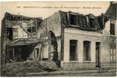 Hazebrouck bombardé - Rue des Prés prolongée