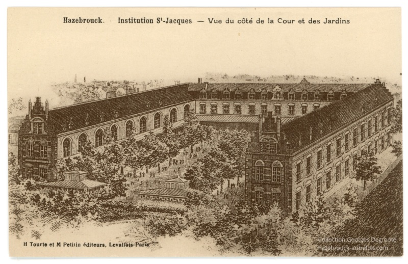 institution St-Jacques - Vue du coté de la Cour et des Jardins