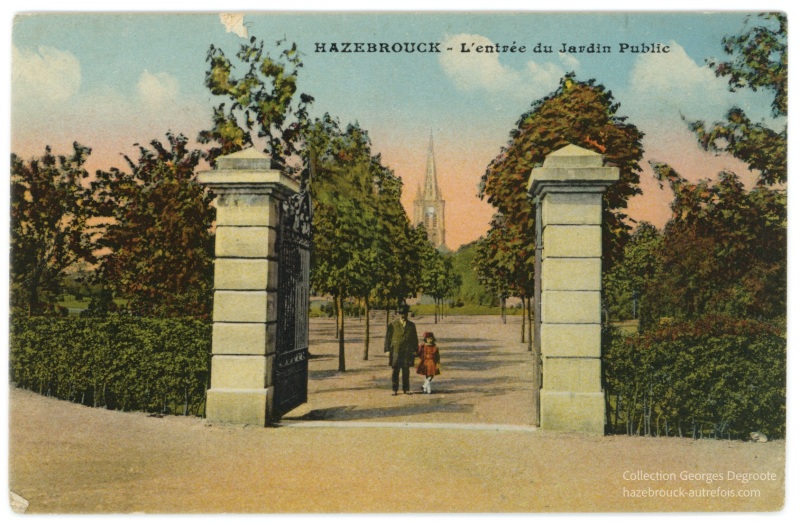L\'entée du Jardin Public
