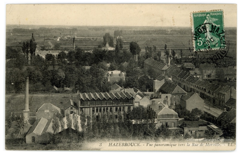 Vue panoramique vers la rue de Merville